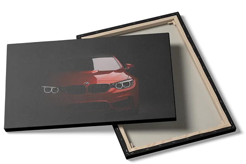 BMW Rød Sports Sedan