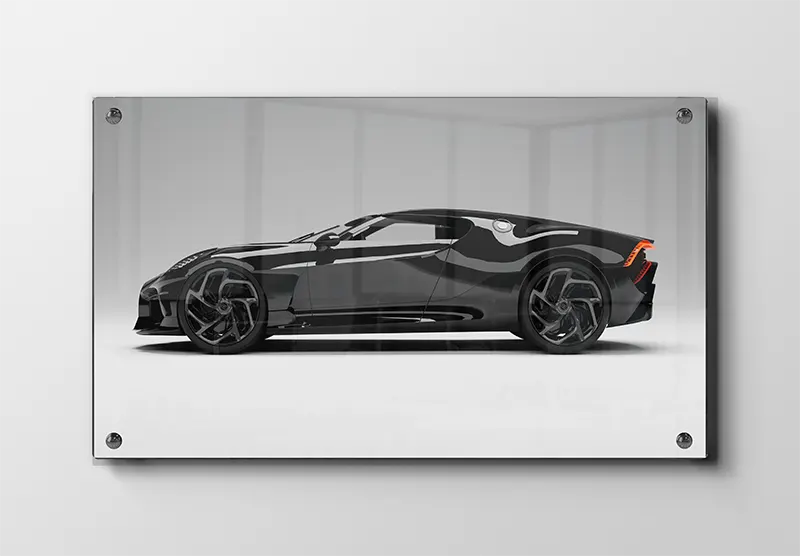 Bugatti Fantastisk Sort Hypercar