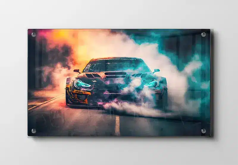 Racing I Røg Plakat