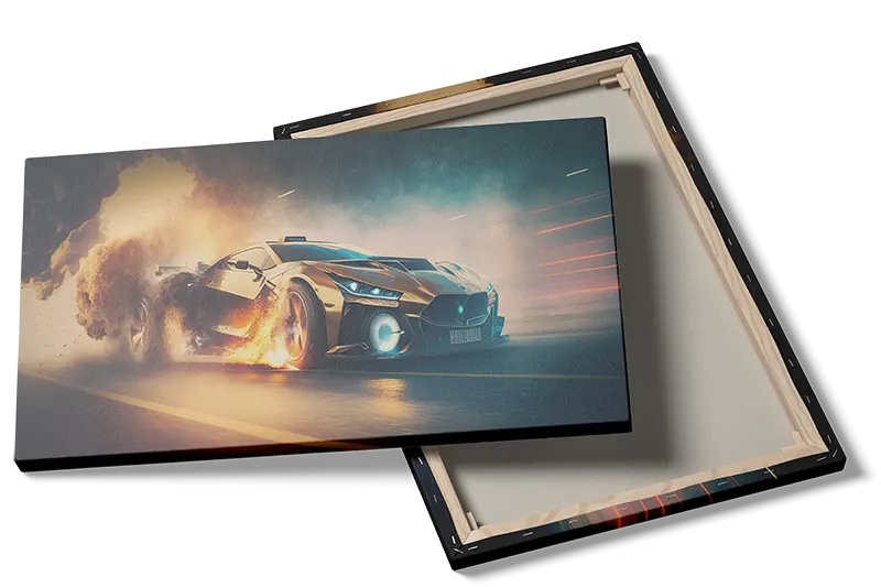 Futuristisk Racercar Plakat