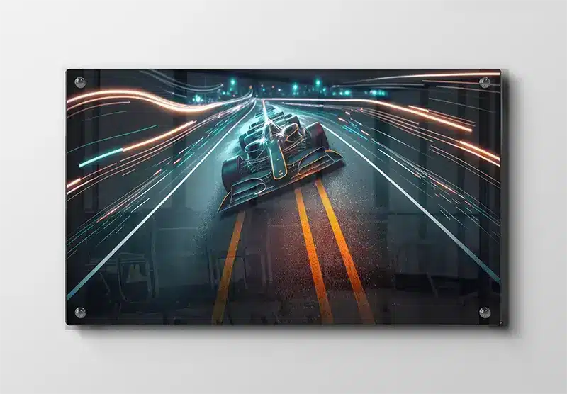 Futuristisk Racerbil Digital Kunst