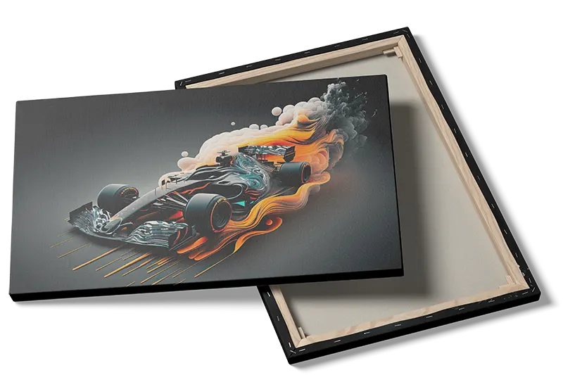 Dynamisk Racerbil Kunst