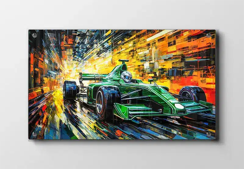 Grøn Formel Racercar