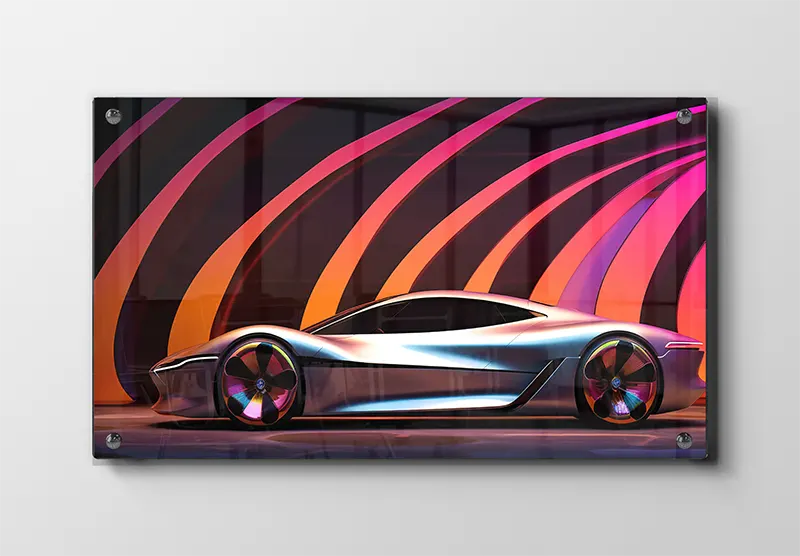 Futuristisk Sportsvogn Design