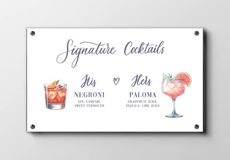 Signature Cocktails Plakat