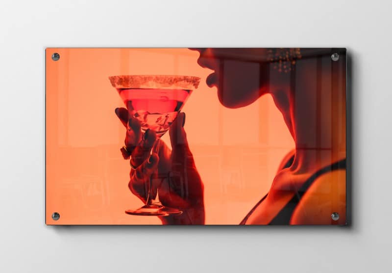 Elegant Cocktail Silhuet Plakat