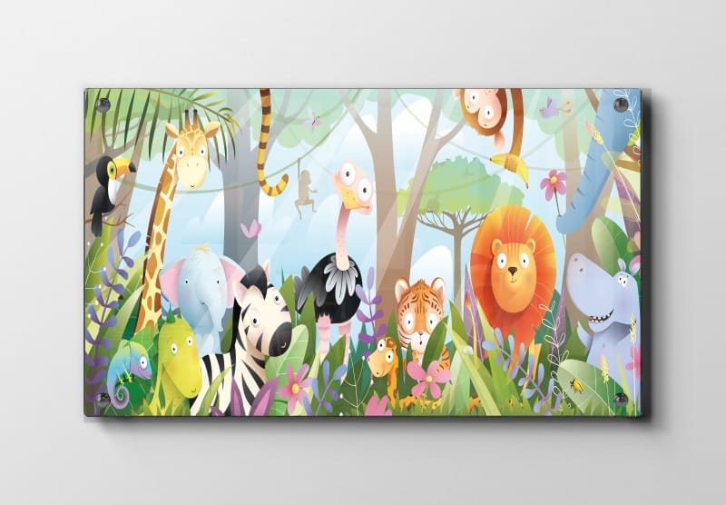 Playful Jungle Animal Friends Plakat
