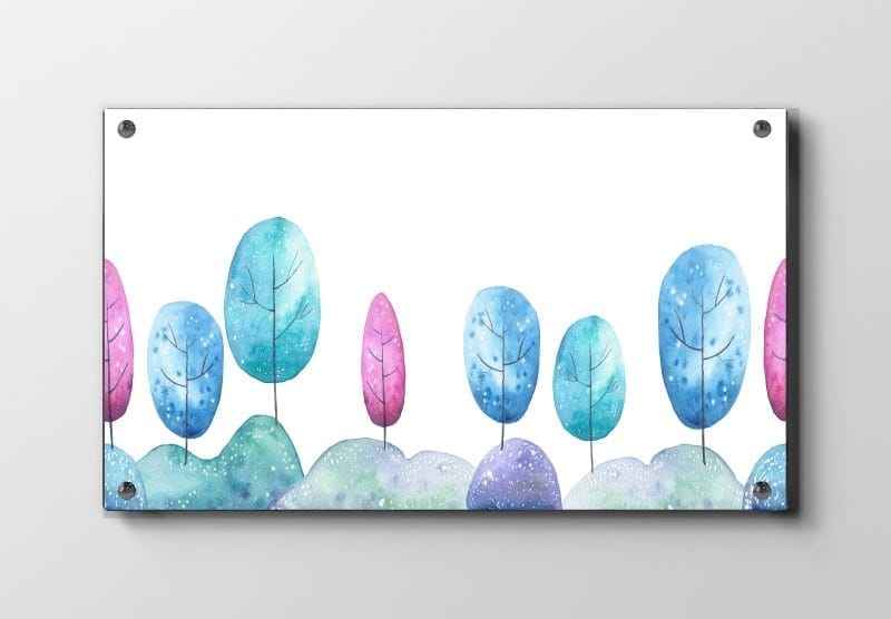 Dreamy Magical Forest Trees Plakat