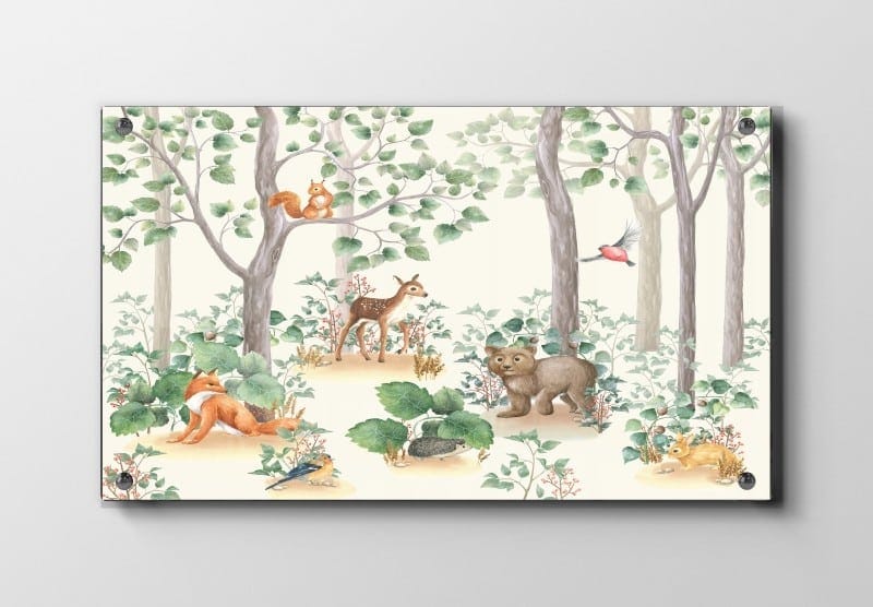 Playful Forest Animal Friends Plakat