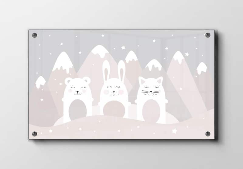 Cozy Winter Animal Friends Plakat