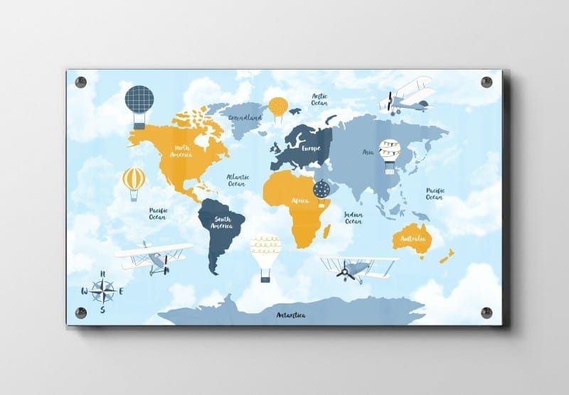 Playful World Map Adventure Plakat