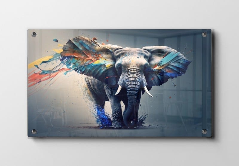 Magical Elephant In Color Splash Plakat