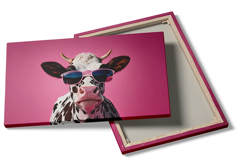 Playful Cow With Sunglasses Plakat