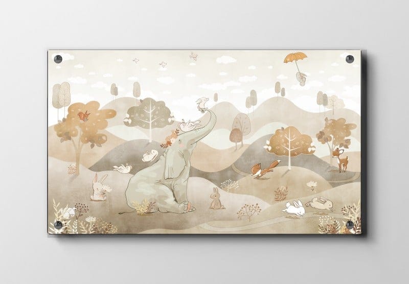 Gentle Woodland Animal Friends Plakat