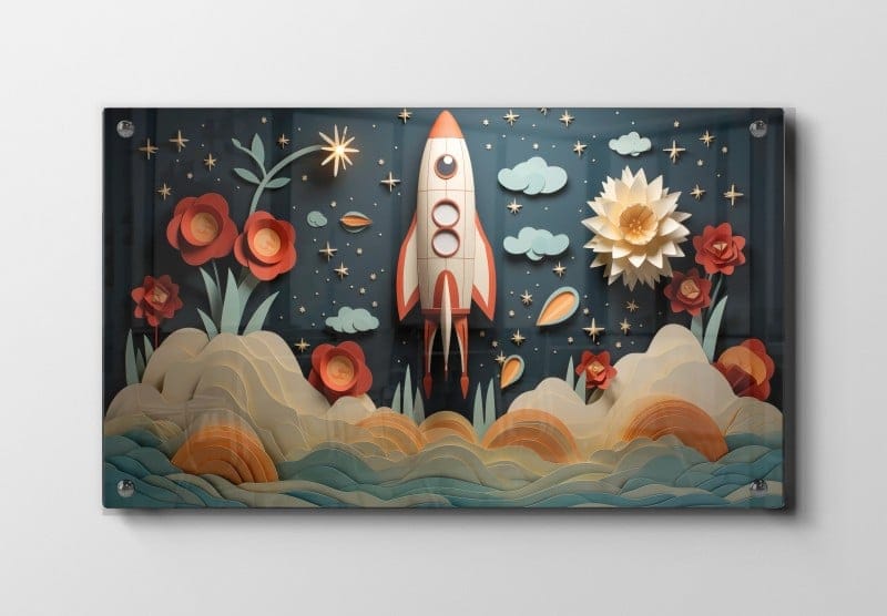 Playful Rocket Adventure Plakat