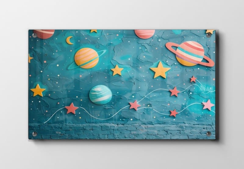 Playful Planets And Stars Plakat