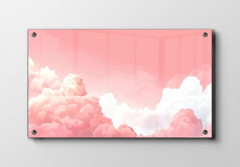 Dreamy Pink Cloudscape Plakat