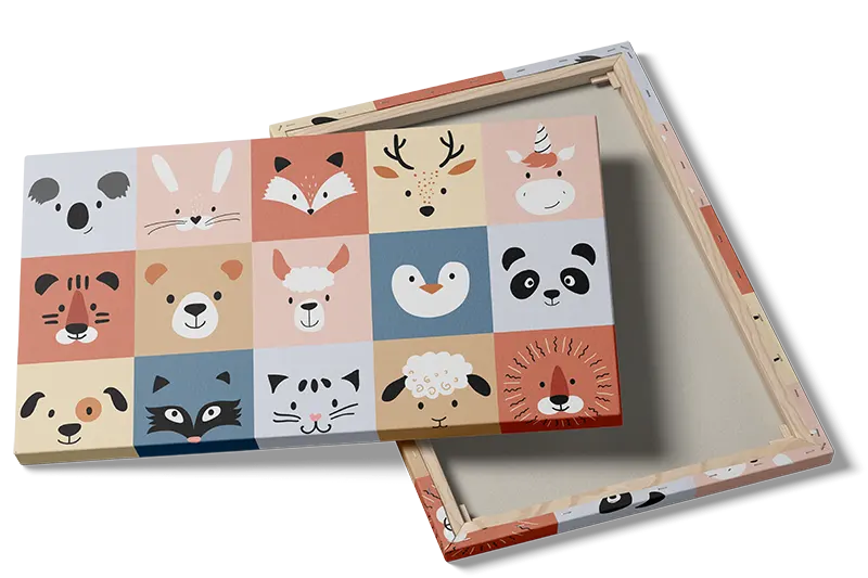 Cozy Animal Faces Plakat