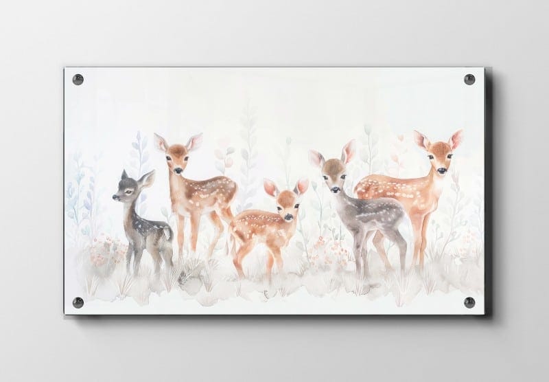 Gentle Fawn Family Plakat