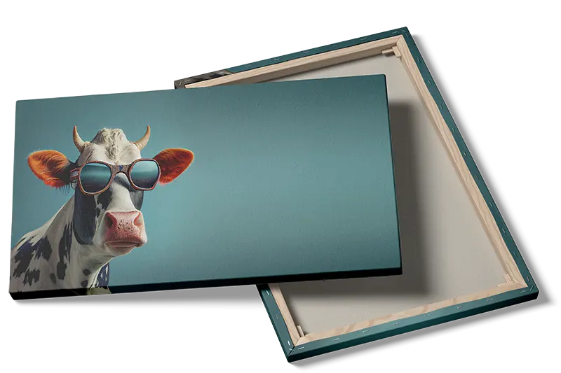 Playful Cow With Sunglasses Kids Room Plakat
