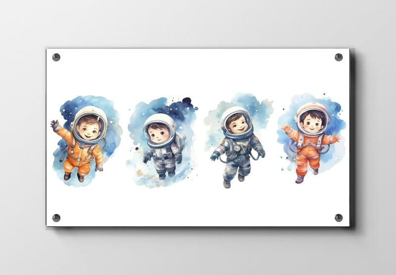 Playful Little Astronauts Adventure Plakat