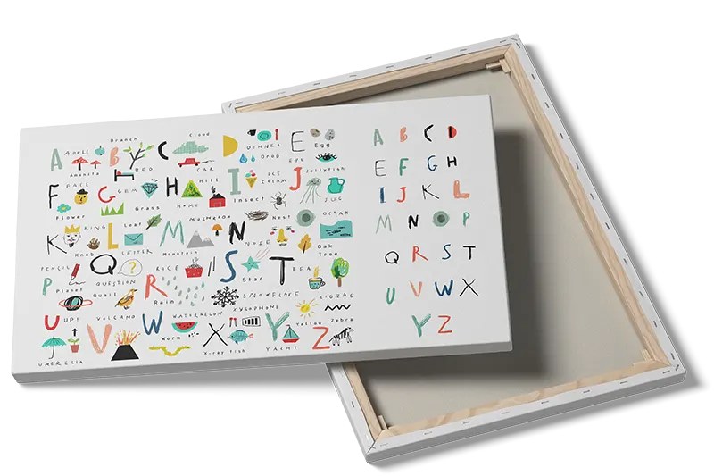Playful Alphabet Adventure ABC Plakat