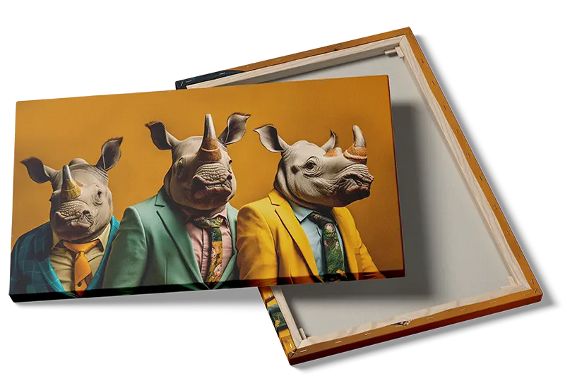 Playful Rhino Gentlemen Plakat