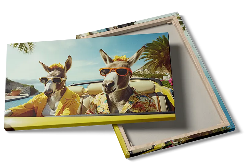 Playful Donkey Roadtrip Plakat