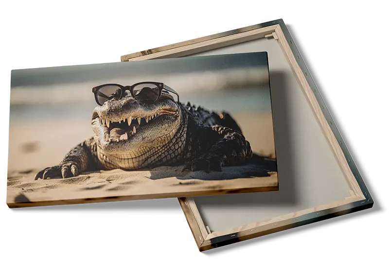 Playful Crocodile Cool Shades Plakat
