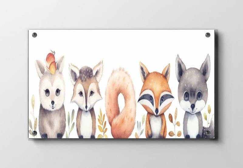 Playful Forest Friends Plakat