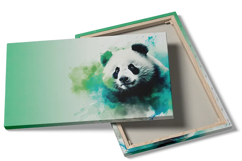 Playful Panda Watercolor Plakat