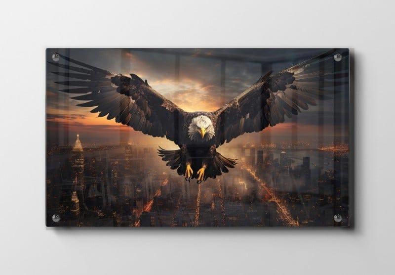 Majestic Eagle At Sunset Plakat
