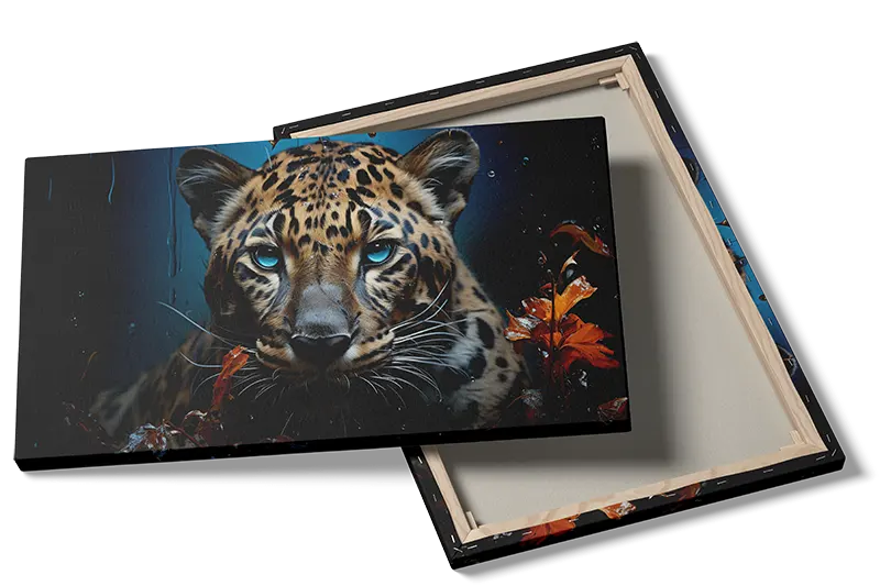 Curious Jaguar In Forest Plakat