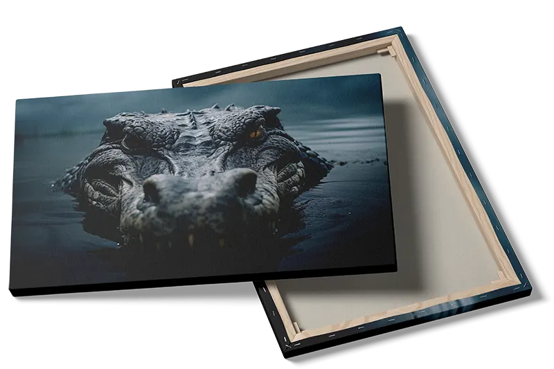 Mysterious River Crocodile Plakat