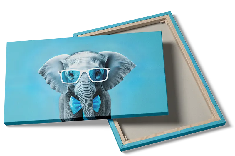 Playful Elephant With Glasses Plakat