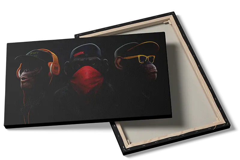 Cool Urban Chimpanzee Trio Plakat