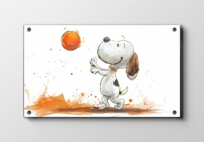 Playful Puppy With Ball Plakat