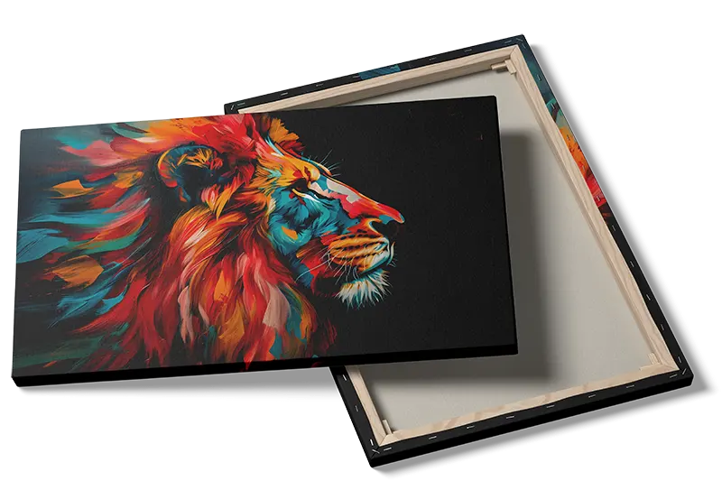 Vibrant Brave Lion Plakat