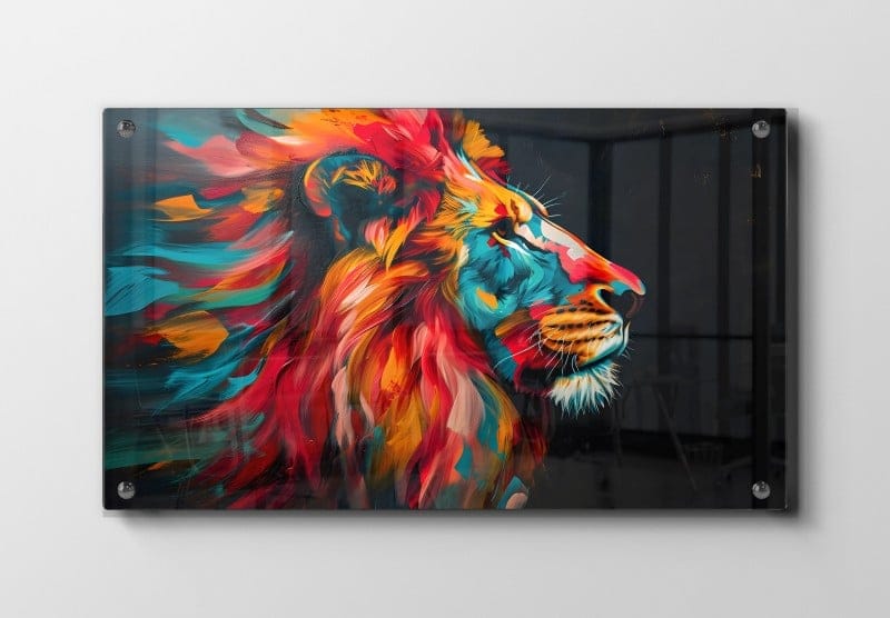 Vibrant Brave Lion Plakat