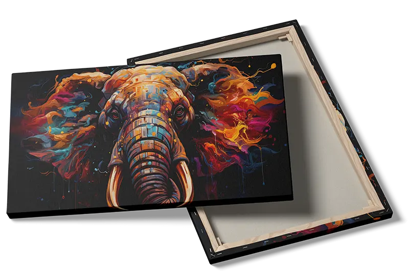 Vibrant Elephant Adventure Plakat