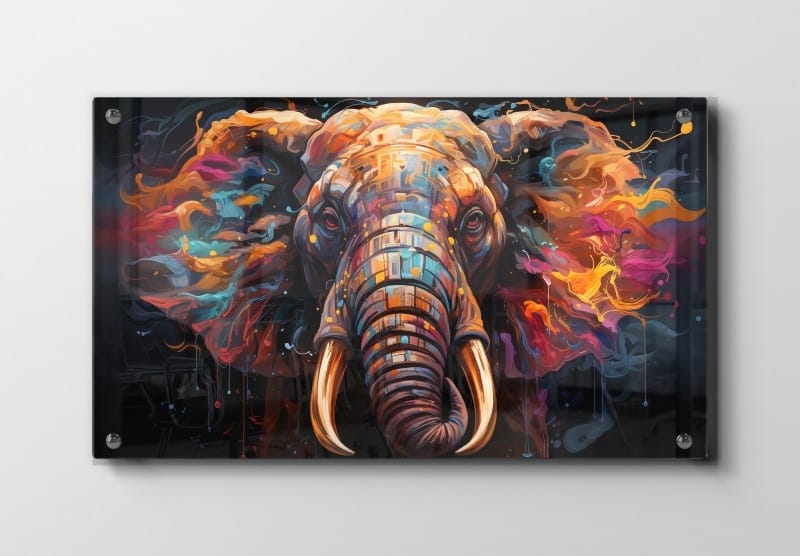 Vibrant Elephant Adventure Plakat