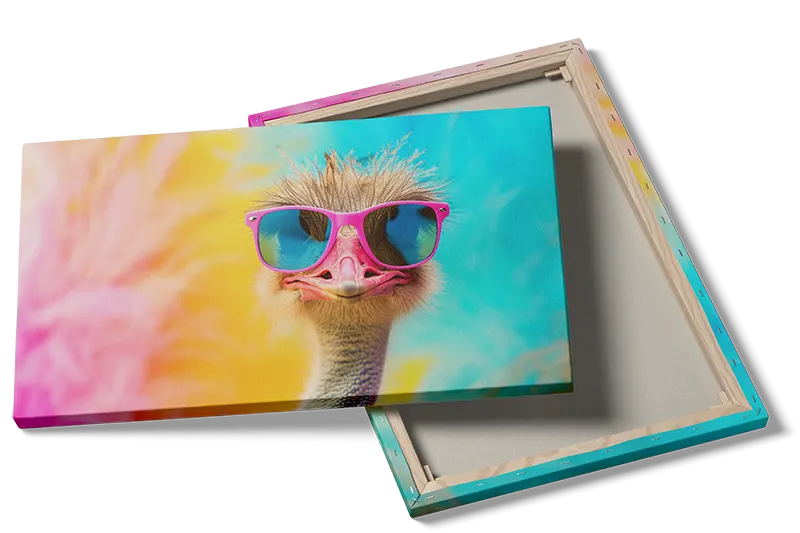 Playful Ostrich With Sunglasses Plakat