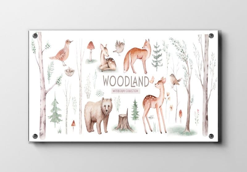 Gentle Woodland Animal Friends Animals Plakat