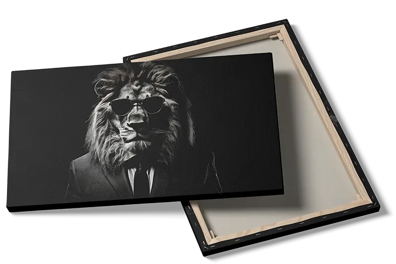 Cool Lion In Suit Plakat