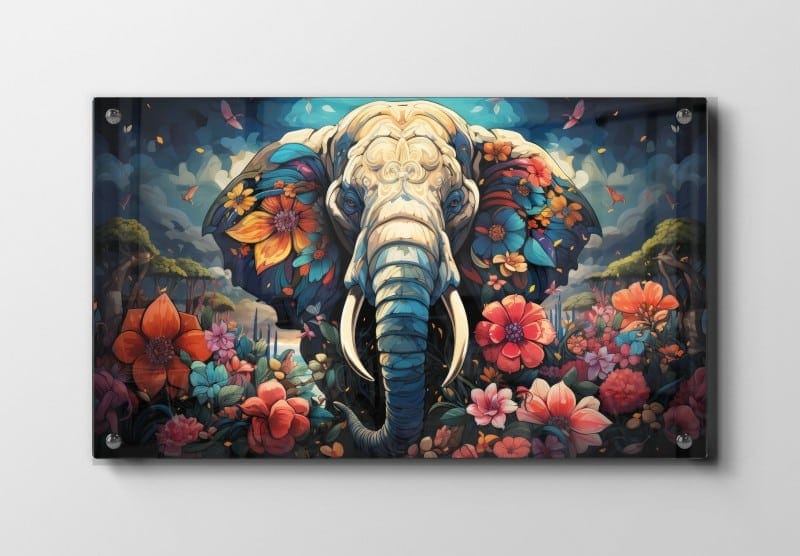 Magical Elephant In Bloom Plakat