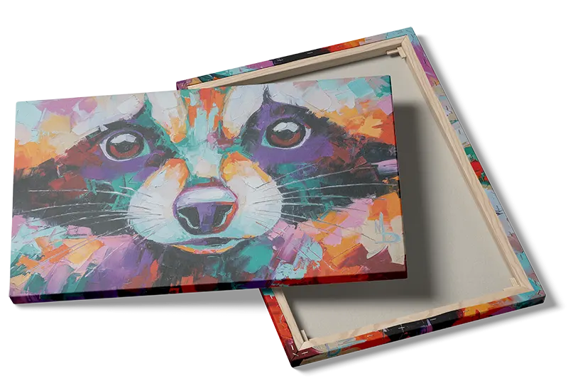 Playful Raccoon Face Plakat