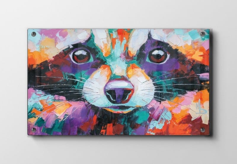 Playful Raccoon Face Plakat