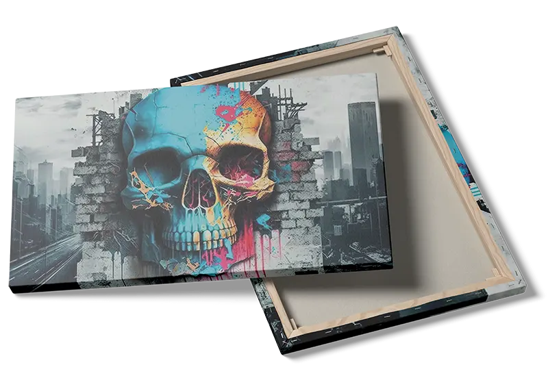 Urban Colorful Skull Plakat