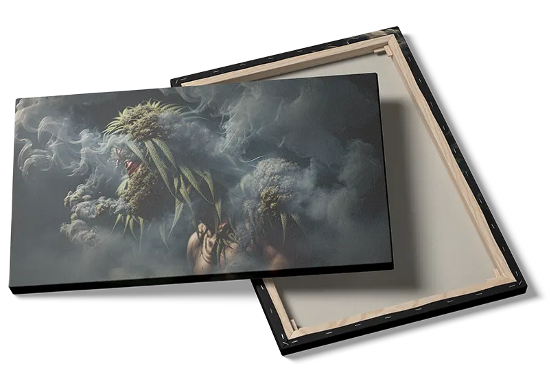 Mysterious Smoky Forest Spirit Plakat