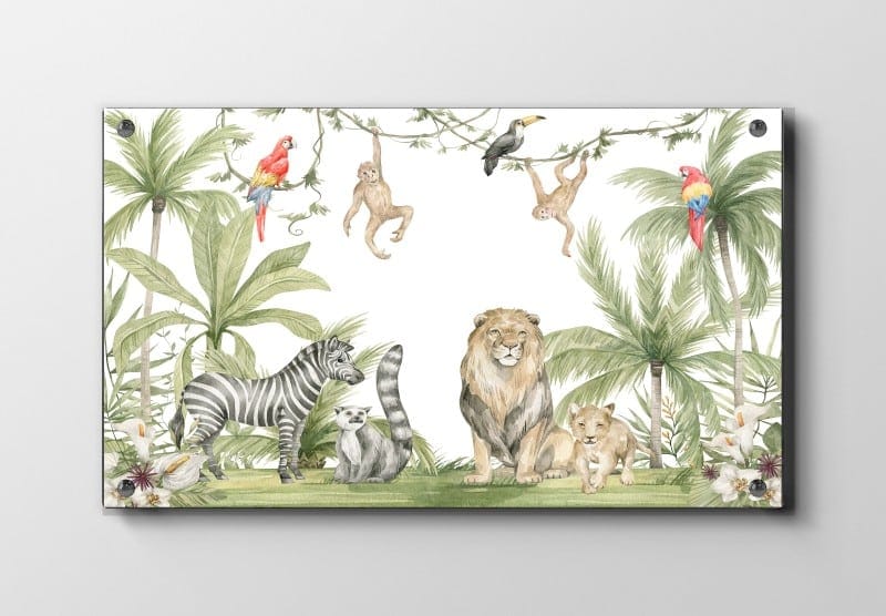Playful Safari Animal Friends Jungle Plakat